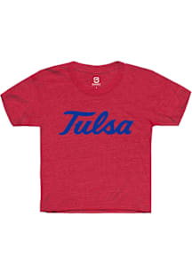 Summit Sportswear Tulsa Golden Hurricane Youth Red Alt Logo Short Sleeve T-Shirt