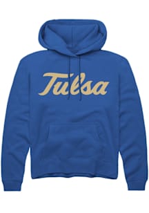 Summit Sportswear Tulsa Golden Hurricane Mens Blue Alt Logo Long Sleeve Hoodie
