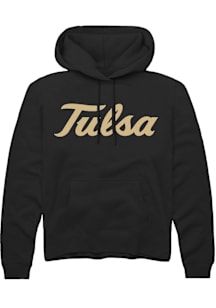Summit Sportswear Tulsa Golden Hurricane Mens Black Alt Logo Long Sleeve Hoodie