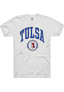 Summit Sportswear Tulsa Golden Hurricane White Arch Seal Short Sleeve T Shirt