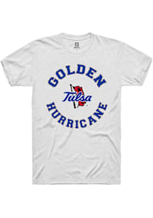 Summit Sportswear Tulsa Golden Hurricane White Circle Short Sleeve T Shirt