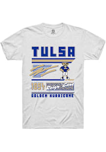 Summit Sportswear Tulsa Golden Hurricane White Retro Short Sleeve T Shirt
