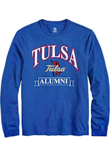 Summit Sportswear Tulsa Golden Hurricane Blue Banner Long Sleeve T Shirt