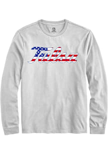 Summit Sportswear Tulsa Golden Hurricane White US Flag Long Sleeve T Shirt