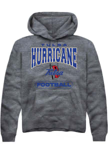 Mens Tulsa Golden Hurricane Grey Summit Sportswear Football Hooded Sweatshirt