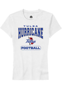 Tulsa Golden Hurricane White Rally Football Short Sleeve T-Shirt