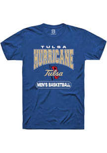 Tulsa Golden Hurricane Blue Summit Sportswear Basketball Short Sleeve T Shirt