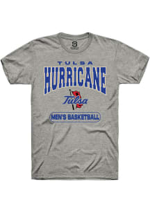 Tulsa Golden Hurricane Grey Summit Sportswear Basketball Short Sleeve T Shirt