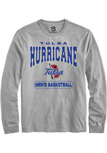 Mens Tulsa Golden Hurricane Grey Summit Sportswear Basketball Tee