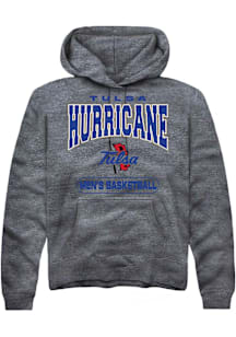 Mens Tulsa Golden Hurricane Grey Summit Sportswear Basketball Hooded Sweatshirt