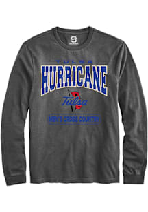 Summit Sportswear Tulsa Golden Hurricane Grey Cross Country Long Sleeve T Shirt