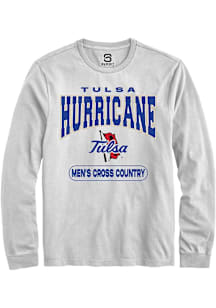 Summit Sportswear Tulsa Golden Hurricane White Cross Country Long Sleeve T Shirt