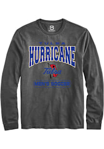 Summit Sportswear Tulsa Golden Hurricane Grey Soccer Long Sleeve T Shirt