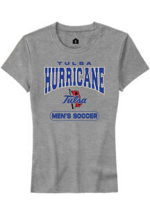 Tulsa Golden Hurricane Grey Rally Soccer Short Sleeve T-Shirt