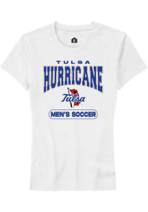 Tulsa Golden Hurricane White Rally Soccer Short Sleeve T-Shirt