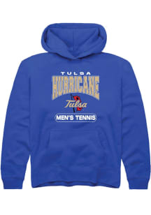 Youth Tulsa Golden Hurricane Blue Rally Tennis Long Sleeve Hooded Sweatshirt