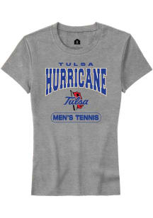 Tulsa Golden Hurricane Grey Rally Tennis Short Sleeve T-Shirt