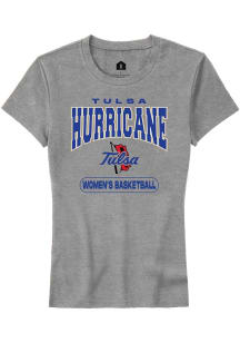 Tulsa Golden Hurricane Grey Rally Women's Basketball Short Sleeve T-Shirt