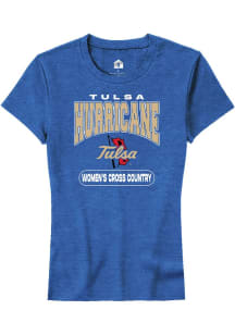 Tulsa Golden Hurricane Blue Rally Women's Cross Country Short Sleeve T-Shirt