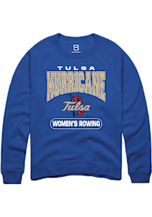 Summit Sportswear Tulsa Golden Hurricane Mens Blue Rowing Long Sleeve Crew Sweatshirt