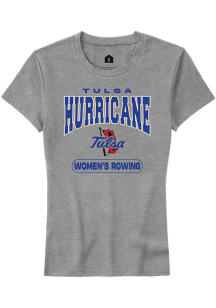 Tulsa Golden Hurricane Grey Rally Rowing Short Sleeve T-Shirt