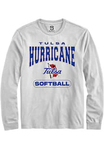 Summit Sportswear Tulsa Golden Hurricane White Softball Long Sleeve T Shirt
