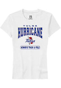Summit Sportswear Tulsa Golden Hurricane Womens White Women's Track & Field Short Sleeve T-Shirt
