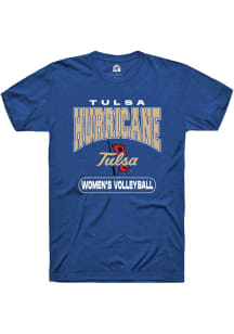 Tulsa Golden Hurricane Blue Rally Volleyball Short Sleeve T Shirt