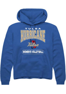 Mens Tulsa Golden Hurricane Blue Rally Volleyball Hooded Sweatshirt