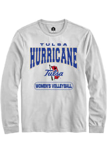 Mens Tulsa Golden Hurricane White Rally Volleyball Tee