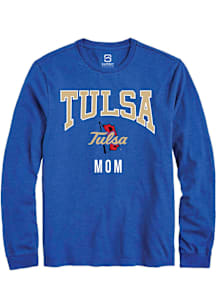 Summit Sportswear Tulsa Golden Hurricane Blue Mom Long Sleeve T Shirt