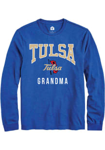 Rally Tulsa Golden Hurricane Blue Grandma Long Sleeve T Shirt