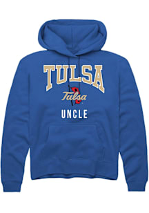 Summit Sportswear Tulsa Golden Hurricane Mens Blue Uncle Long Sleeve Hoodie