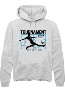 Mens Big Ten White Rally Men's Soccer Championship Hooded Sweatshirt