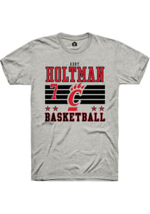 Abby Holtman Ash Cincinnati Bearcats NIL Striped Short Sleeve T Shirt