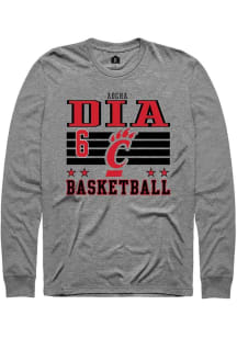 Aïcha Dia Rally Mens Grey Cincinnati Bearcats NIL Striped Tee