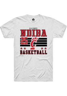 Alliance Ndiba White Cincinnati Bearcats NIL Striped Short Sleeve T Shirt