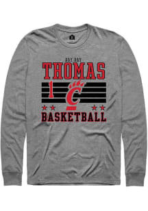 Day Day Thomas Rally Mens Grey Cincinnati Bearcats NIL Striped Tee