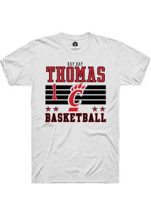 Day Day Thomas White Cincinnati Bearcats NIL Striped Short Sleeve T Shirt