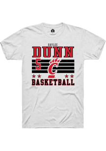 Daylee Dunn White Cincinnati Bearcats NIL Striped Short Sleeve T Shirt