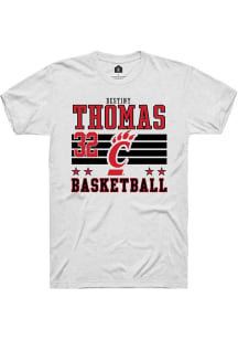 Destiny Thomas White Cincinnati Bearcats NIL Striped Short Sleeve T Shirt