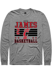 Jizzle James Rally Mens Grey Cincinnati Bearcats NIL Striped Tee