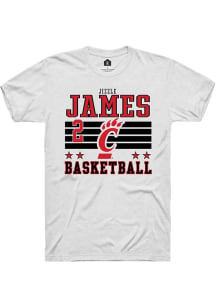 Jizzle James White Cincinnati Bearcats NIL Striped Short Sleeve T Shirt