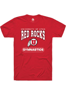 Rally Utah Utes Red Gymnastics Short Sleeve T Shirt
