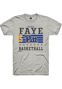 khadija faye Ash Pitt Panthers NIL Striped Short Sleeve T Shirt