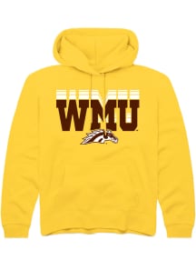 Rally Western Michigan Broncos Youth Gold Repeat Long Sleeve Hoodie