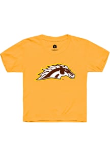 Rally Western Michigan Broncos Youth Gold Primary Logo Short Sleeve T-Shirt