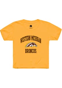 Rally Western Michigan Broncos Youth Gold Number 1 Neutral Short Sleeve T-Shirt