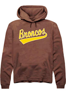 Summit Sportswear Western Michigan Broncos Mens Brown Tail Long Sleeve Hoodie