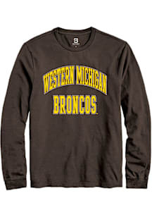 Summit Sportswear Western Michigan Broncos Brown Arch Stack Long Sleeve T Shirt